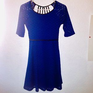 Speechless Youth Blue and Black Dress Size 14